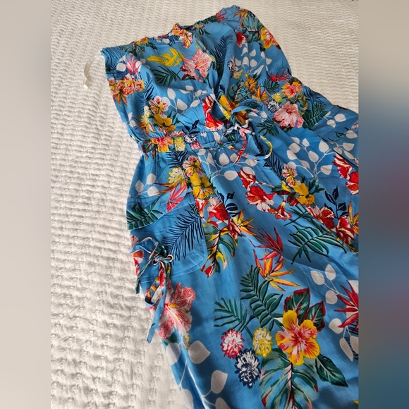 Jumpsuit shoulders off, waist with elastic size Large - Picture 11 of 12